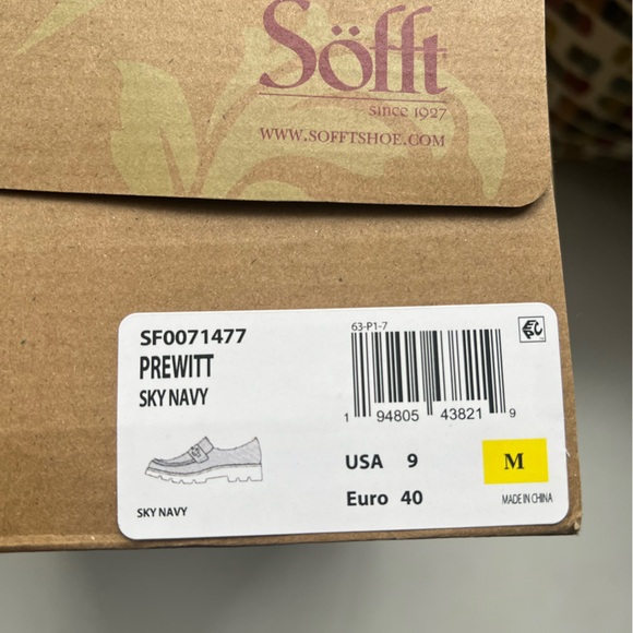 Sofft Loafers - Blue Leather size 9/40 - Picture 5 of 5